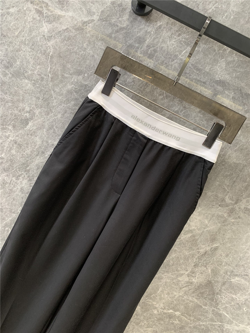 A1exa*der wang black wide leg trousers