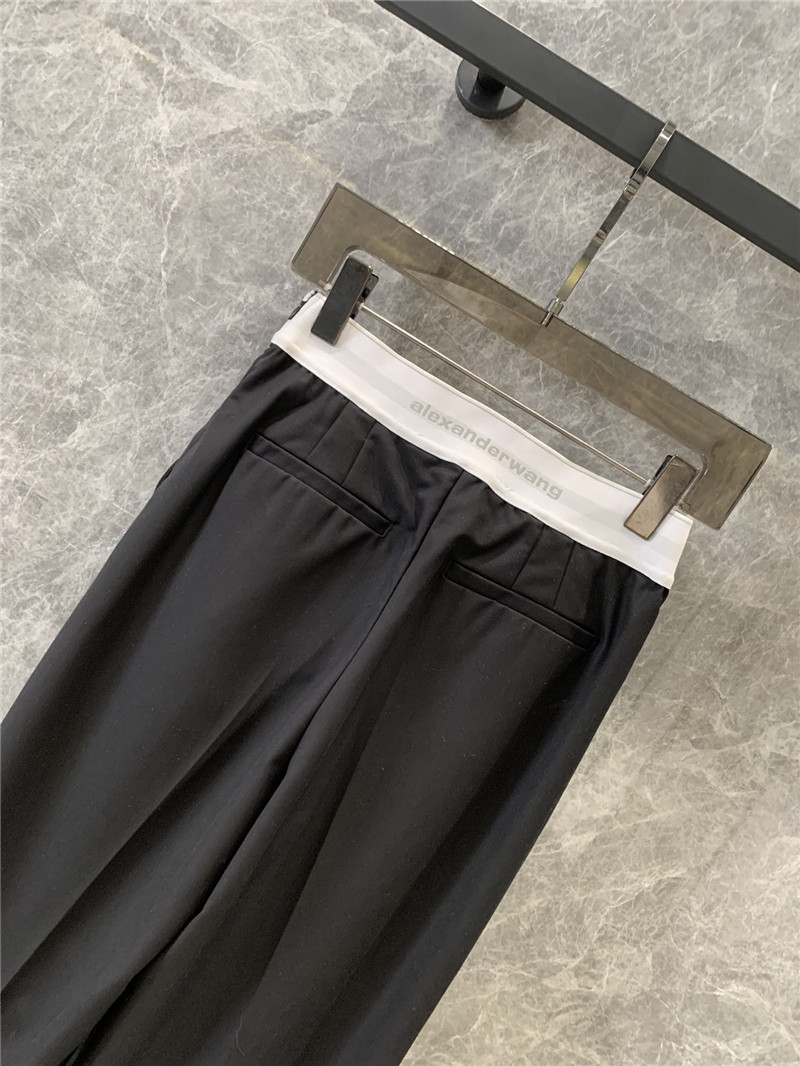A1exa*der wang black wide leg trousers