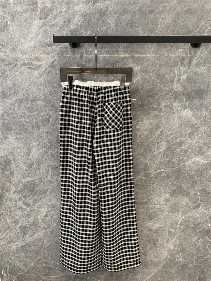 A1exa*der wang tencel plaid casual trousers replica clothing