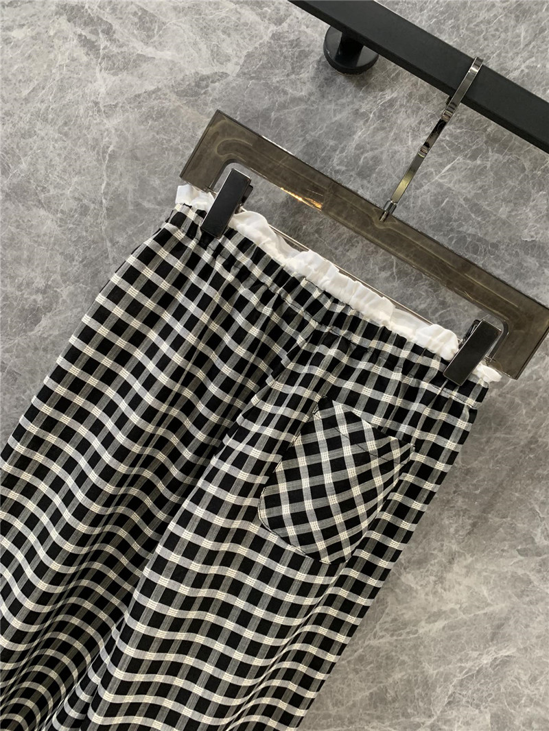 A1exa*der wang tencel plaid casual trousers replica clothing