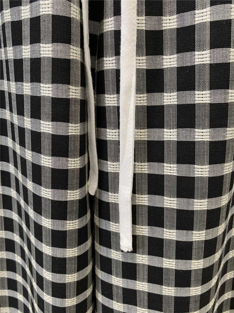 A1exa*der wang tencel plaid casual trousers replica clothing