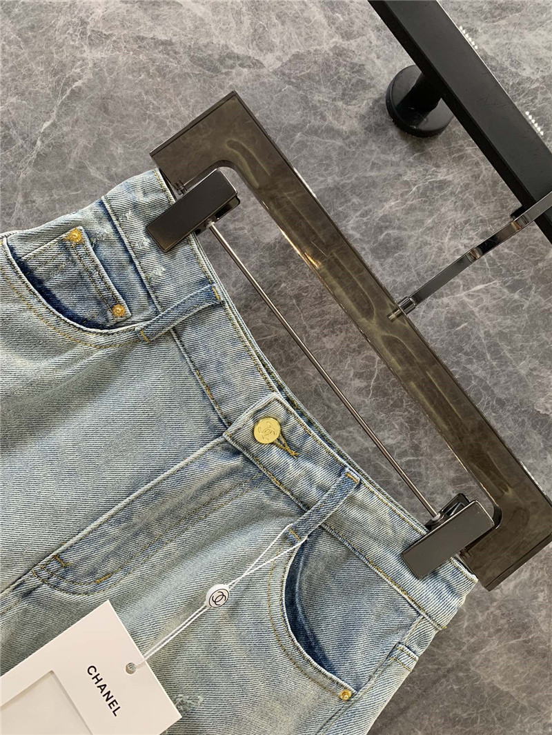 Ch**el heavy denim shorts replica d&g clothing