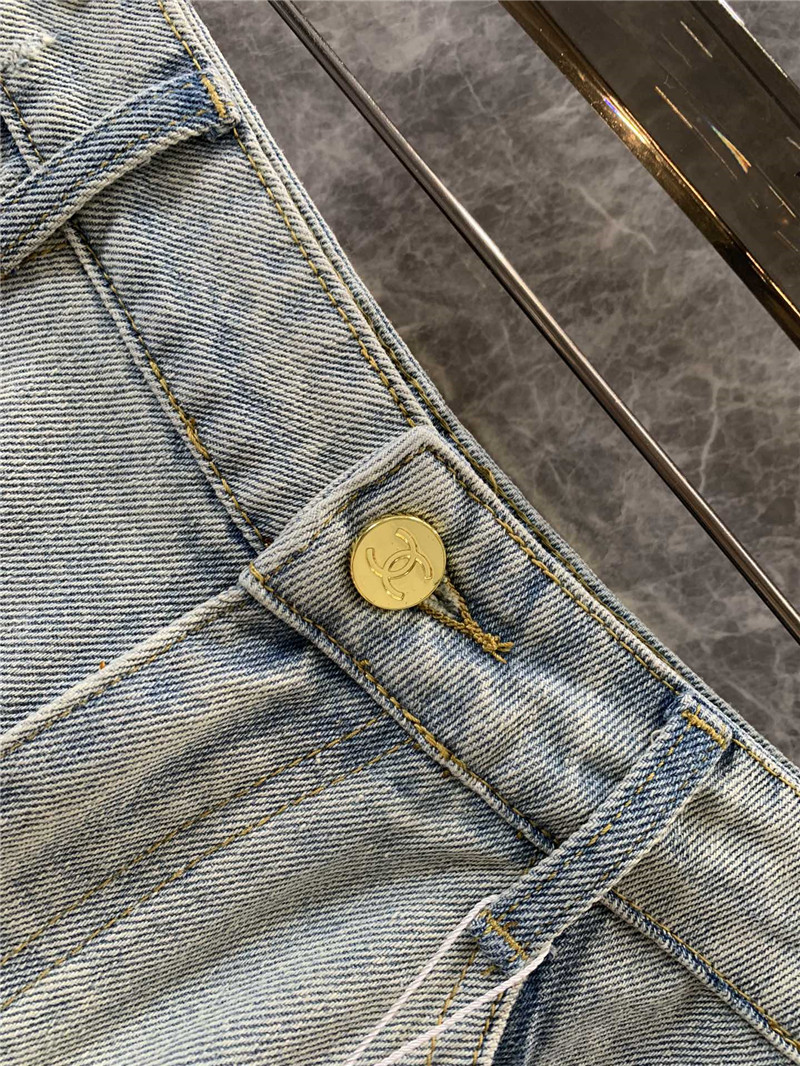 Ch**el heavy denim shorts replica d&g clothing