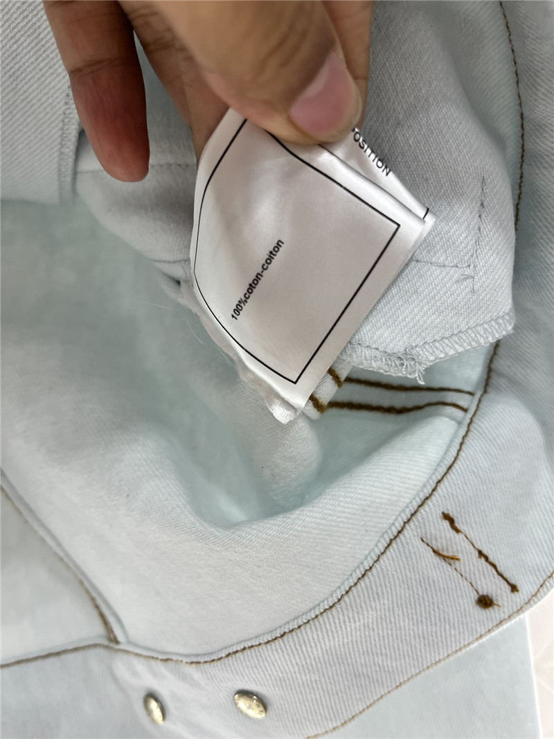 Ch**el shawl lapel denim jacket replica designer clothes