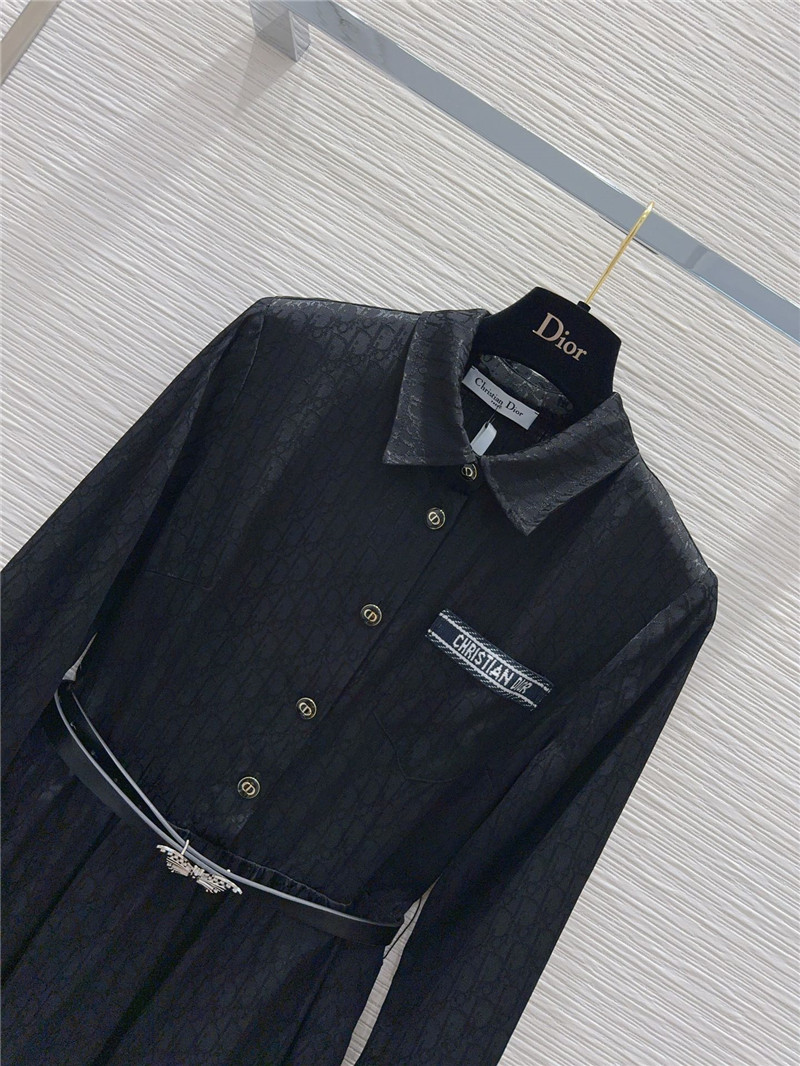 D10r jacquard shirt dress replica d&g clothing