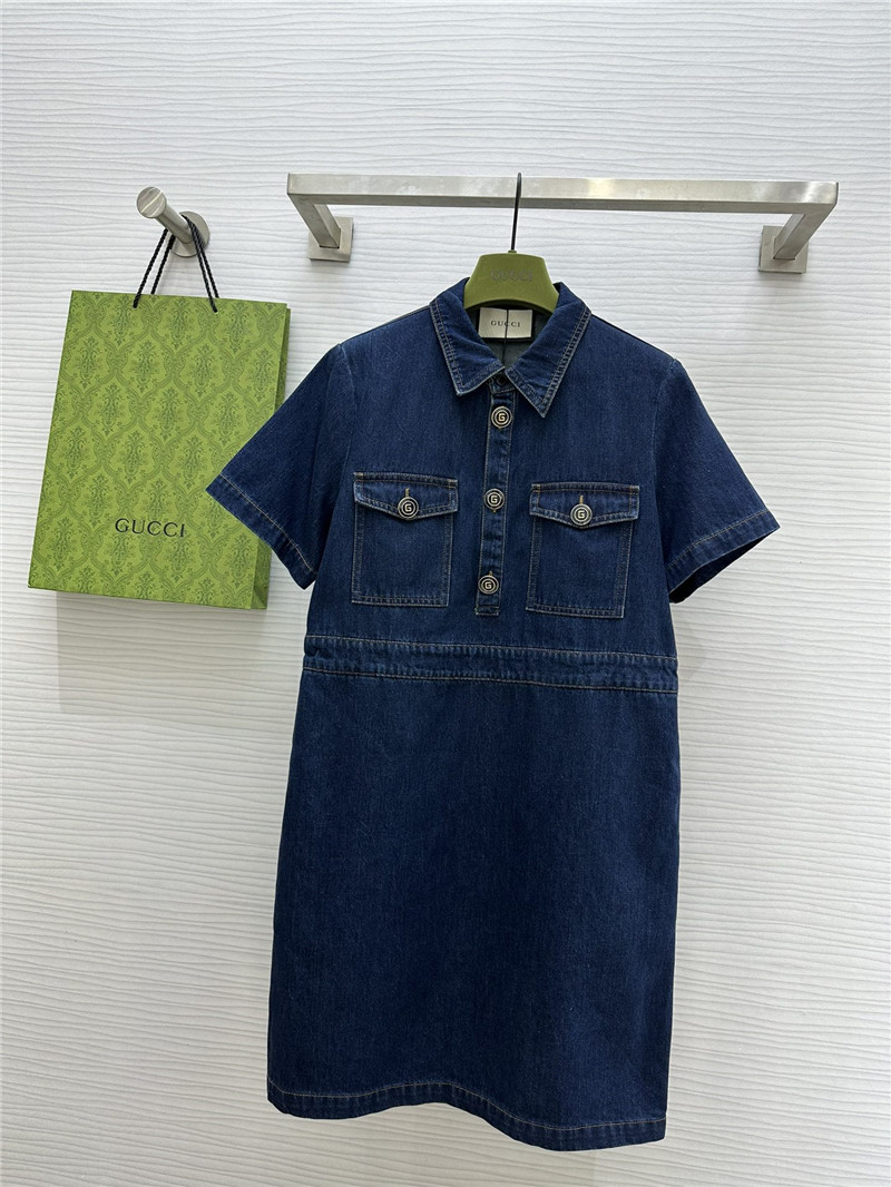 Gvc*1 denim dress replica designer clothes