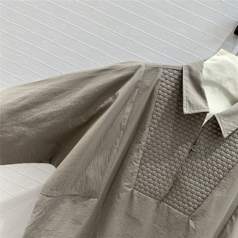 b0tt*ga Ven*ta lapel woven shirt dress replica designer clothes