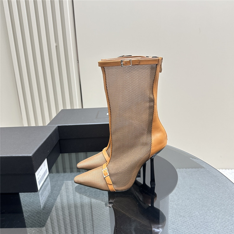Sa1nt Lau*nt oxalis mesh boots in brown