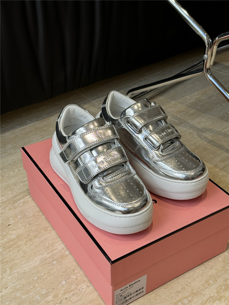 Acne Studios Platform Silver Sneakers
