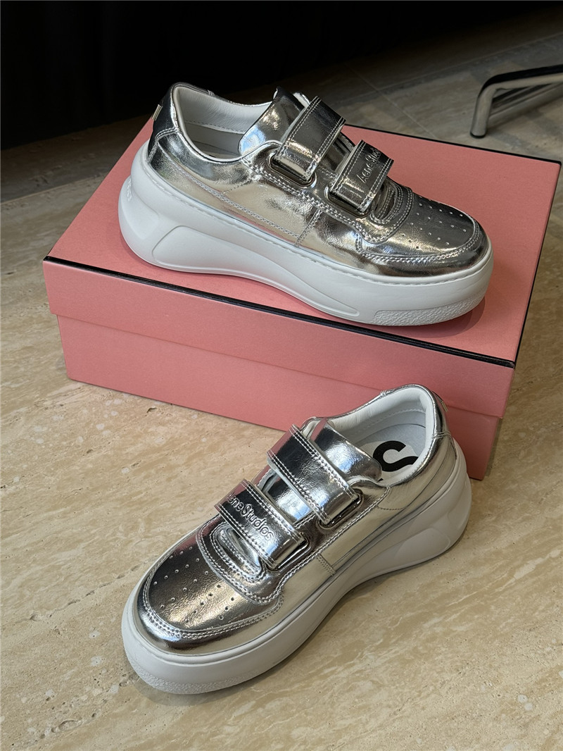Acne Studios Platform Silver Sneakers