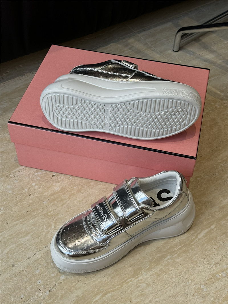 Acne Studios Platform Silver Sneakers