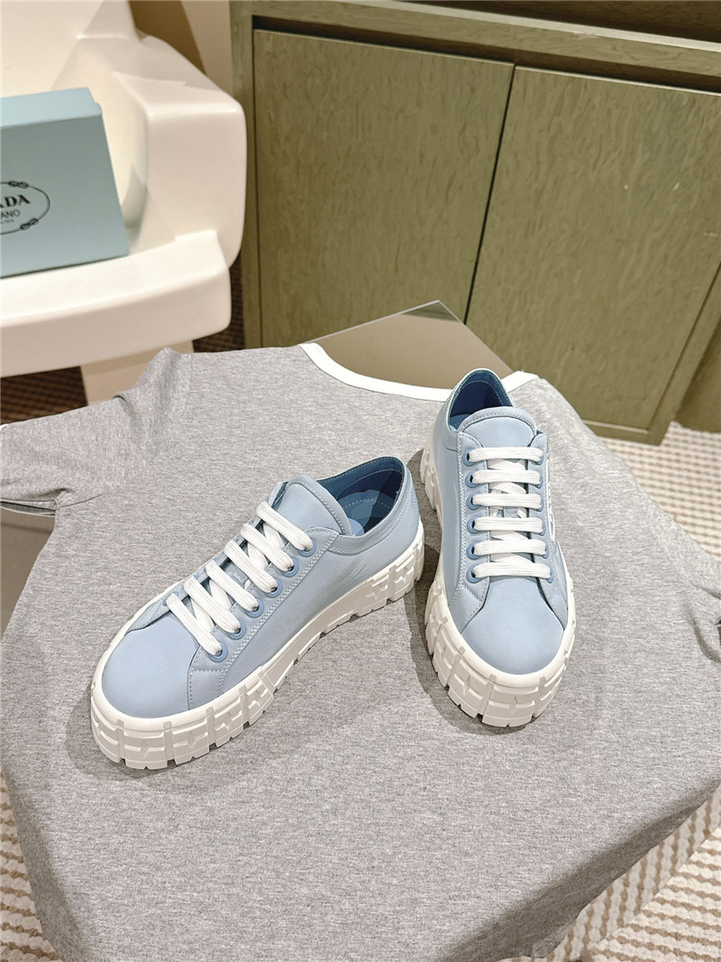 Pra*a double wheel re-nylon gabardine sneakers