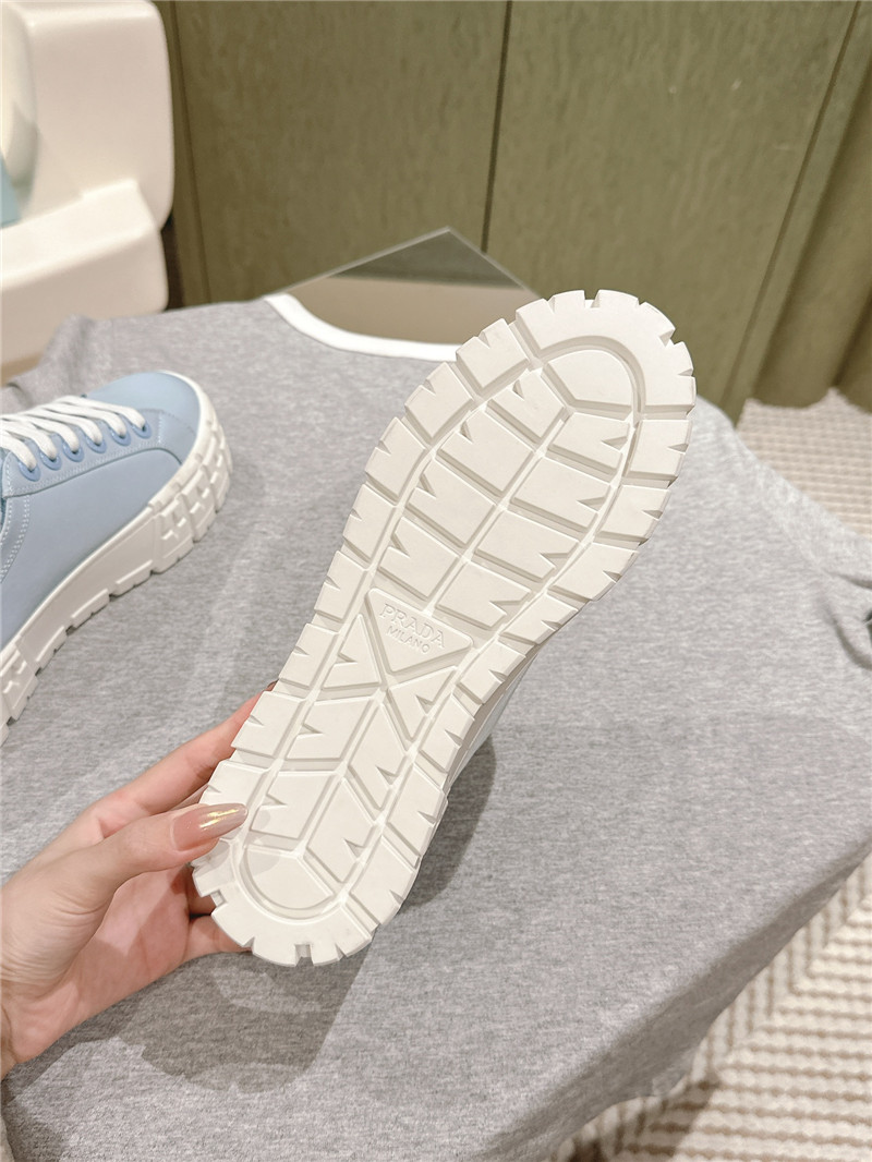 Pra*a double wheel re-nylon gabardine sneakers