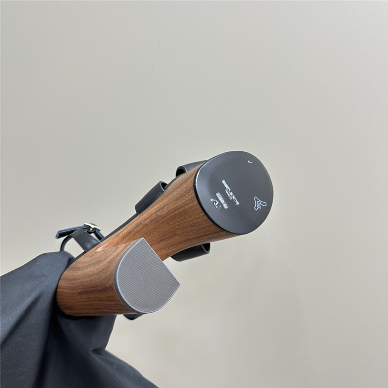 Sa1nt Lau*nt black wooden bianca platform sandals