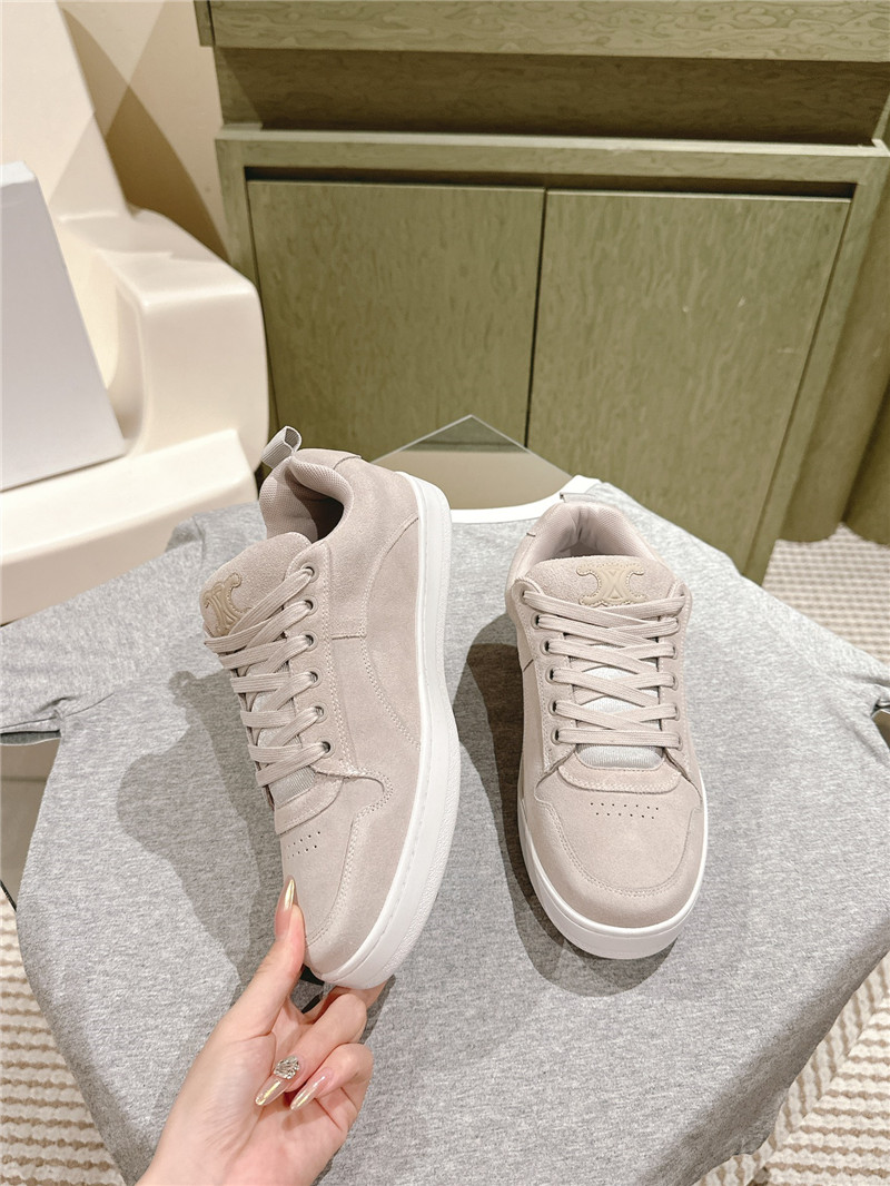 Ce1i*e huntington beige low lace-up sneakers