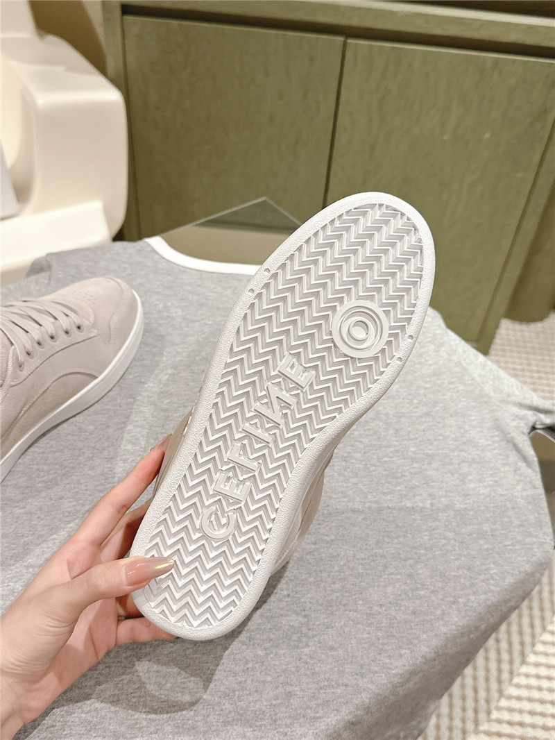 Ce1i*e huntington beige low lace-up sneakers