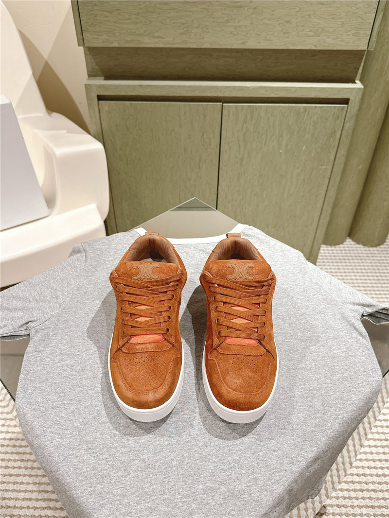 Ce1i*e huntington brown low lace-up sneakers