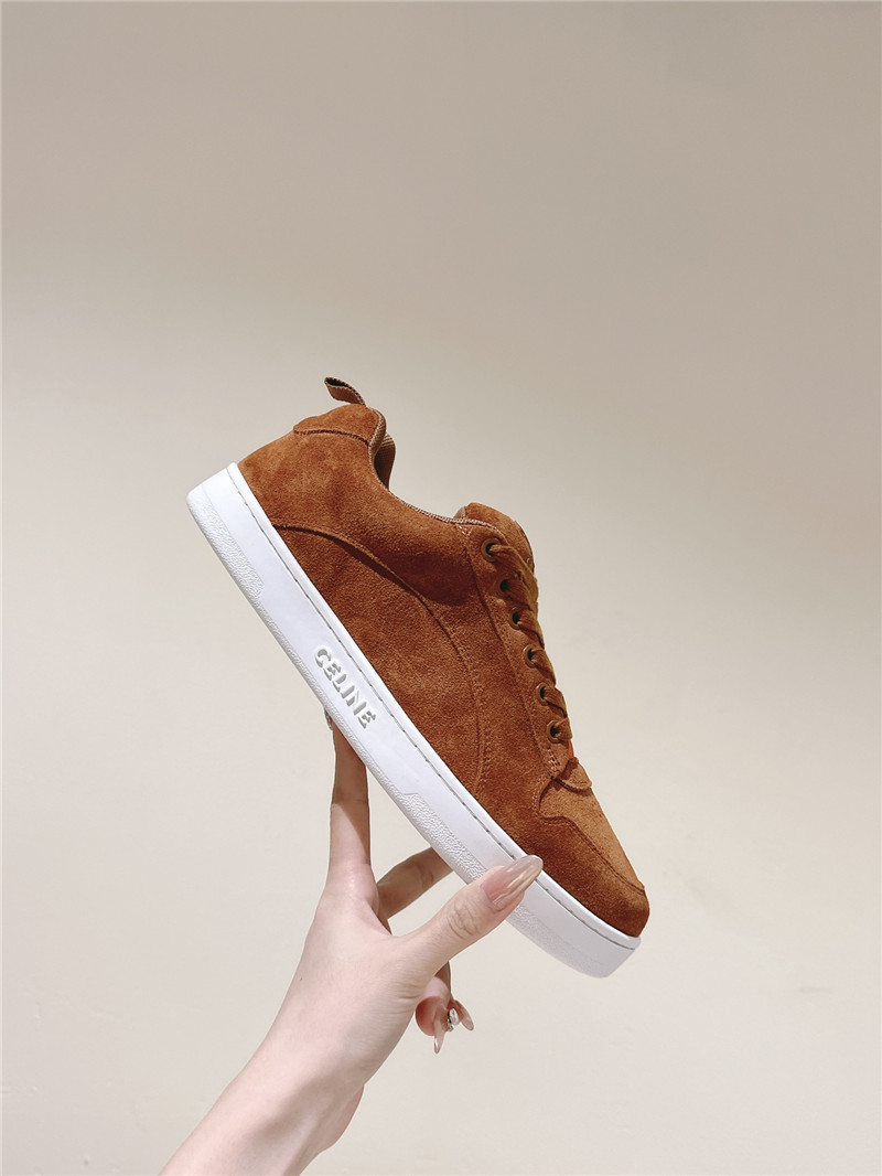 Ce1i*e huntington brown low lace-up sneakers