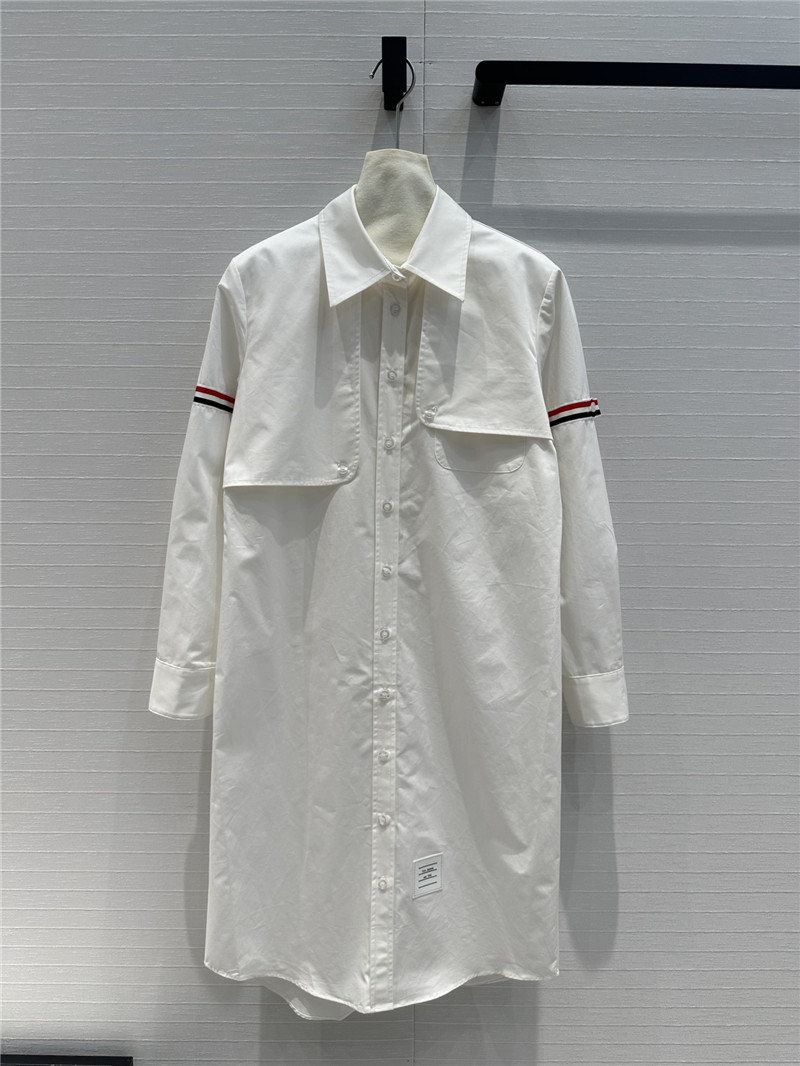 THOM BROWNE Preppy mid-length shirt dress replicas clothes