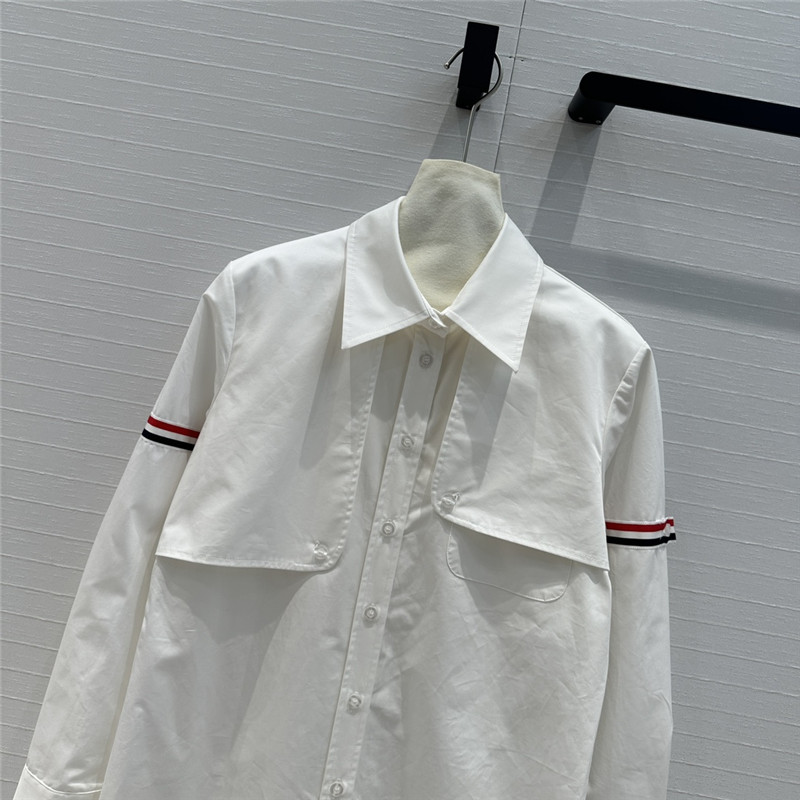 THOM BROWNE Preppy mid-length shirt dress replicas clothes