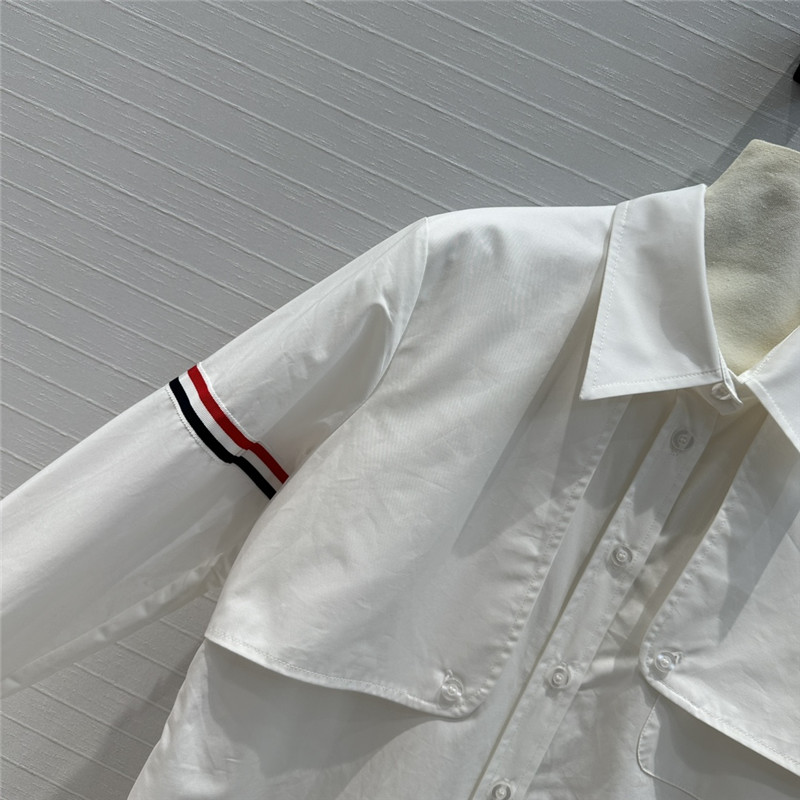 THOM BROWNE Preppy mid-length shirt dress replicas clothes