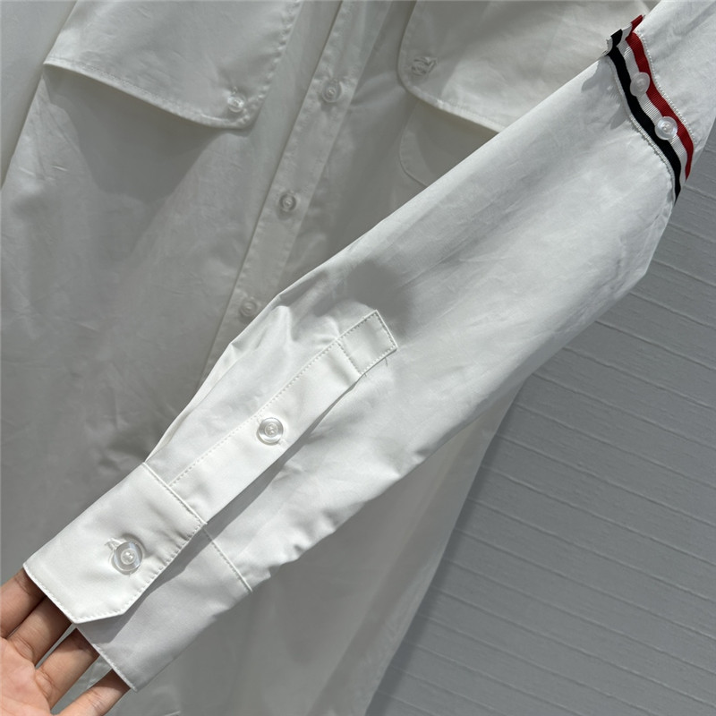THOM BROWNE Preppy mid-length shirt dress replicas clothes