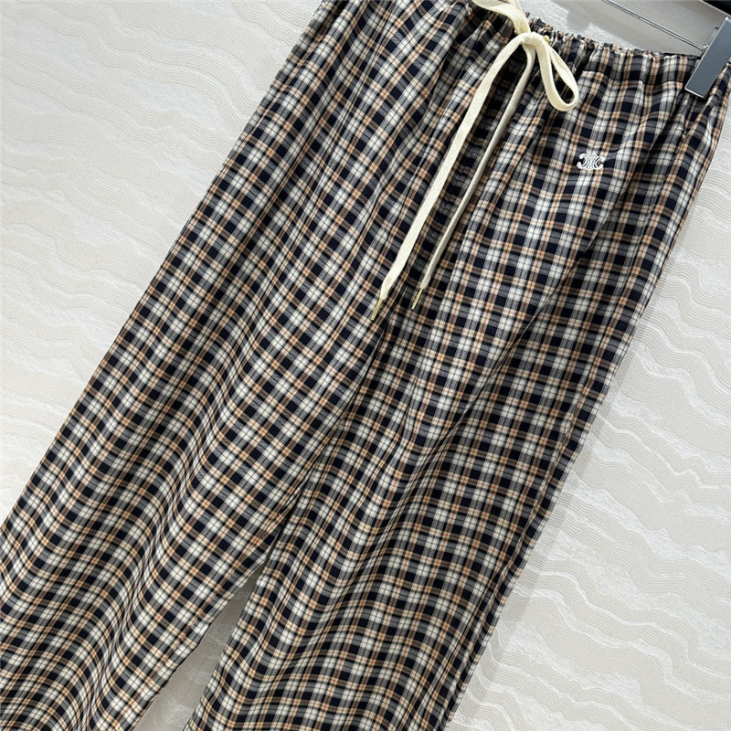 Ce1i*e plaid walking pants cheap replica designer clothes