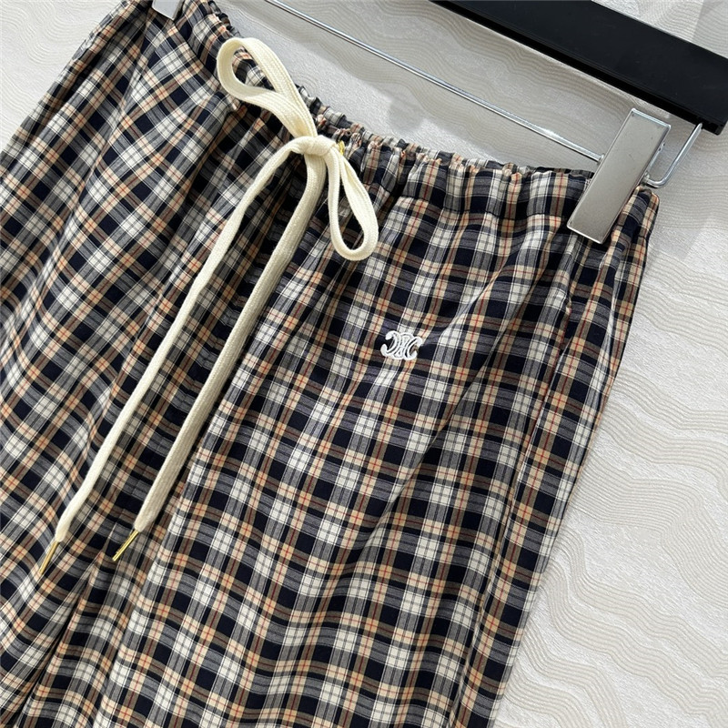 Ce1i*e plaid walking pants cheap replica designer clothes