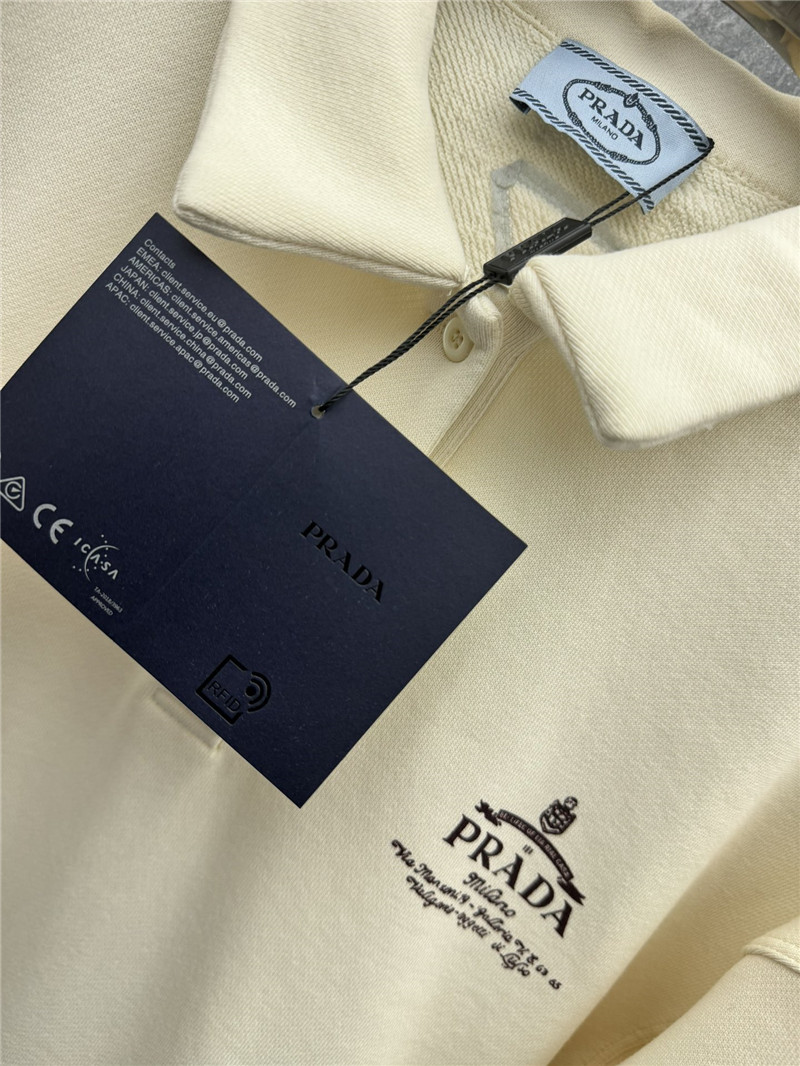 Pra*a new polo collar sweatshirt jacket replica d&g clothing