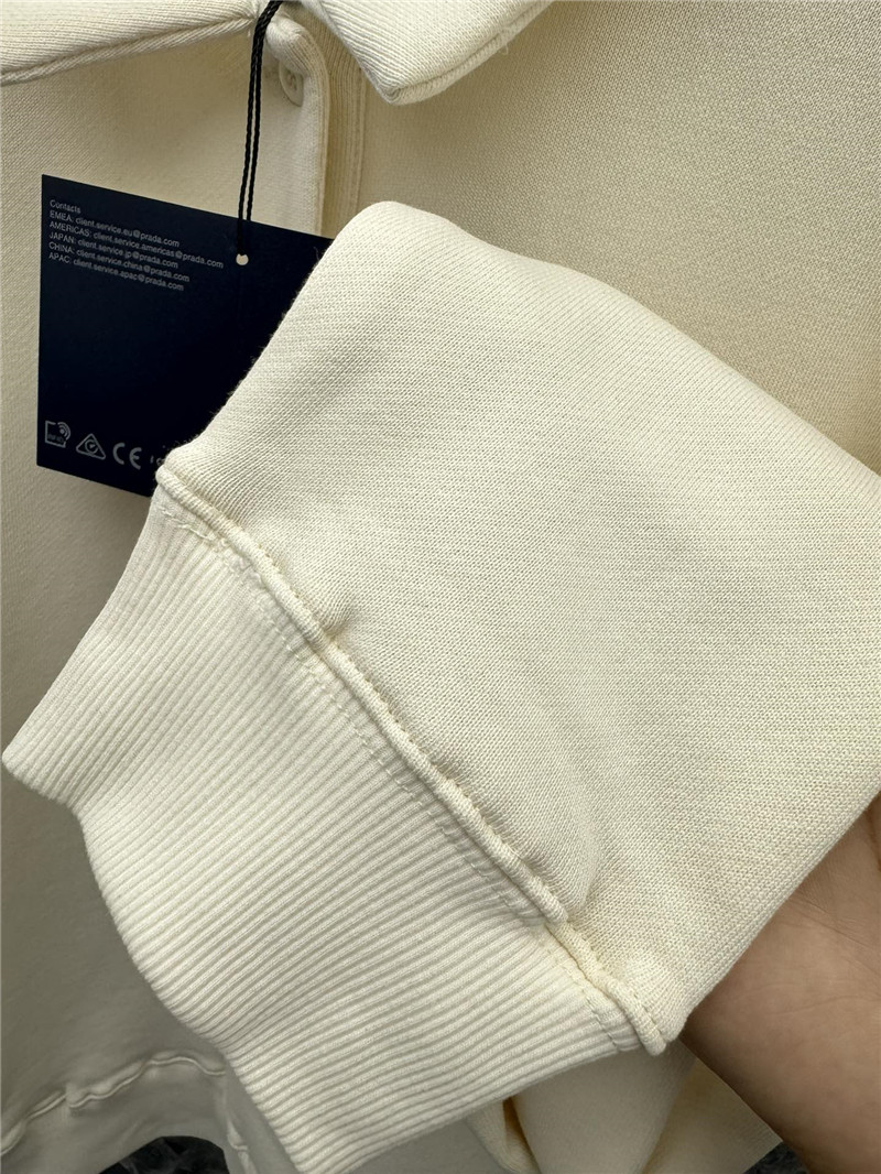 Pra*a new polo collar sweatshirt jacket replica d&g clothing