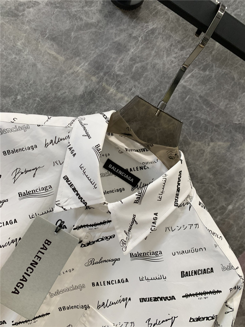 Ba1en*iaga barrage full print letters long-sleeved shirt replicas clothes