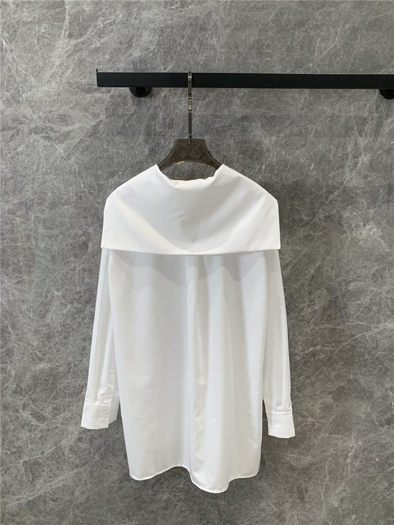 D10r lapel bee embroidered long white shirt replica clothes