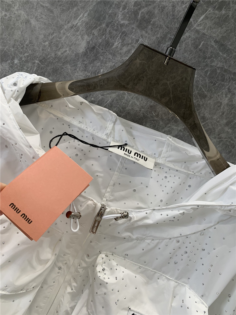 M1um1u zipper sun protection jacket replicas clothes