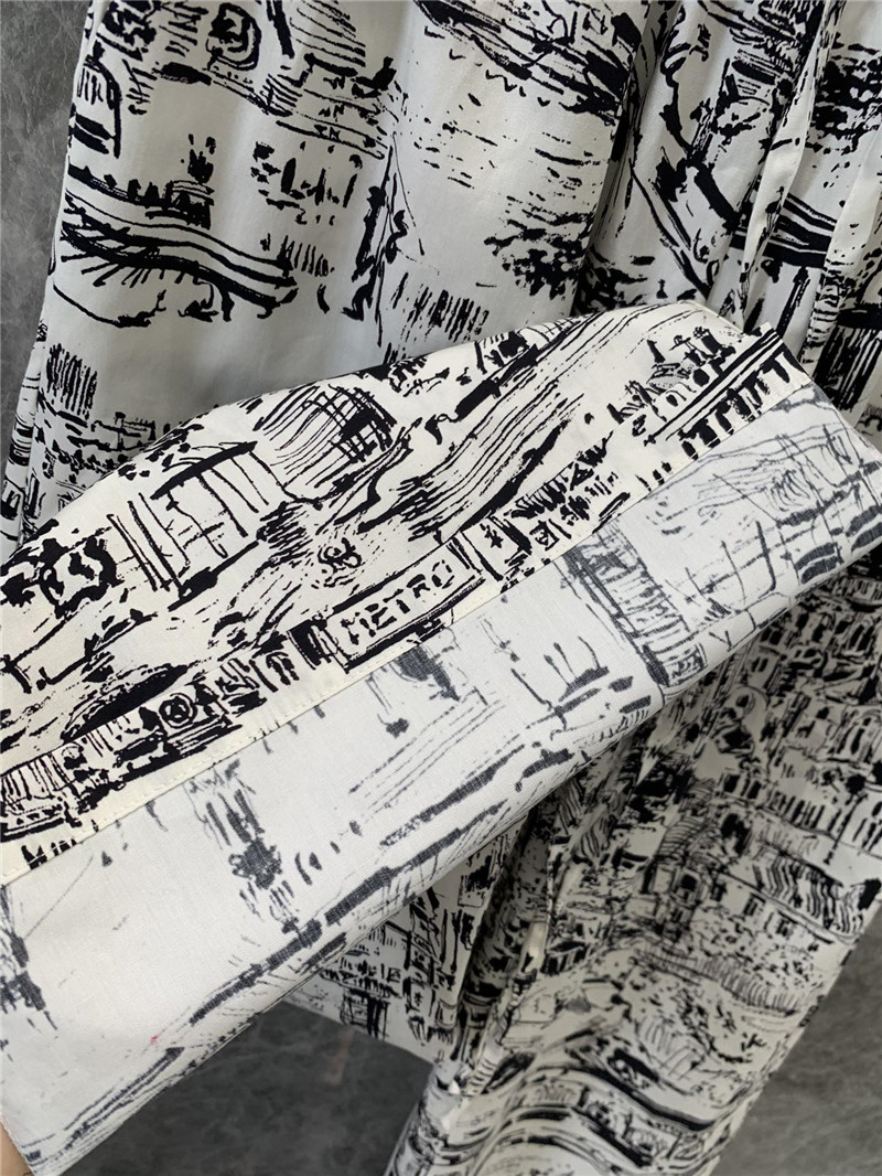 D10r paris map print casual trousers replicas clothes