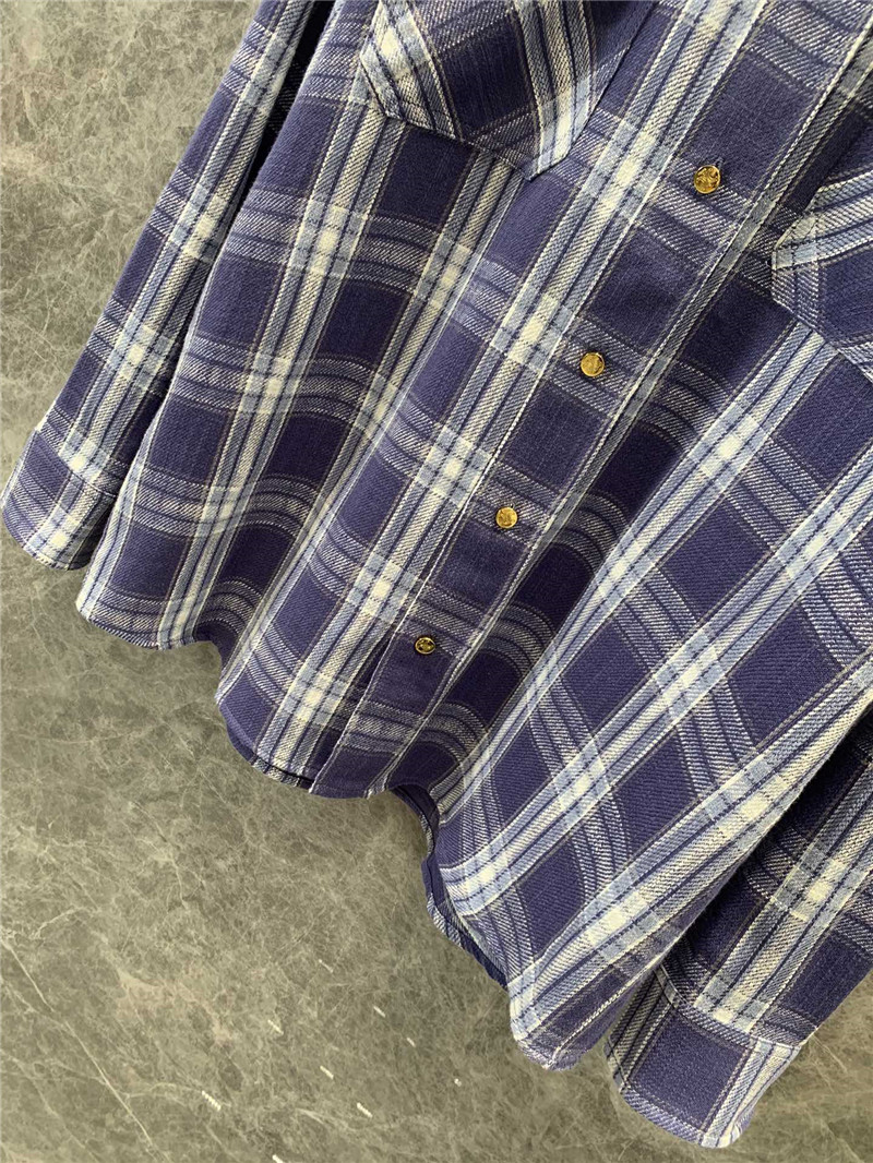 Ce1i*e single breasted check shirt replica clothing sites