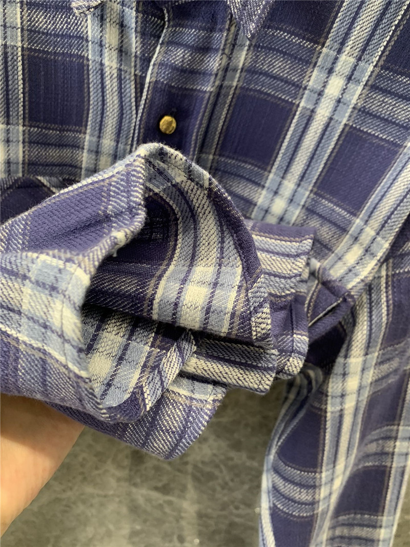 Ce1i*e single breasted check shirt replica clothing sites