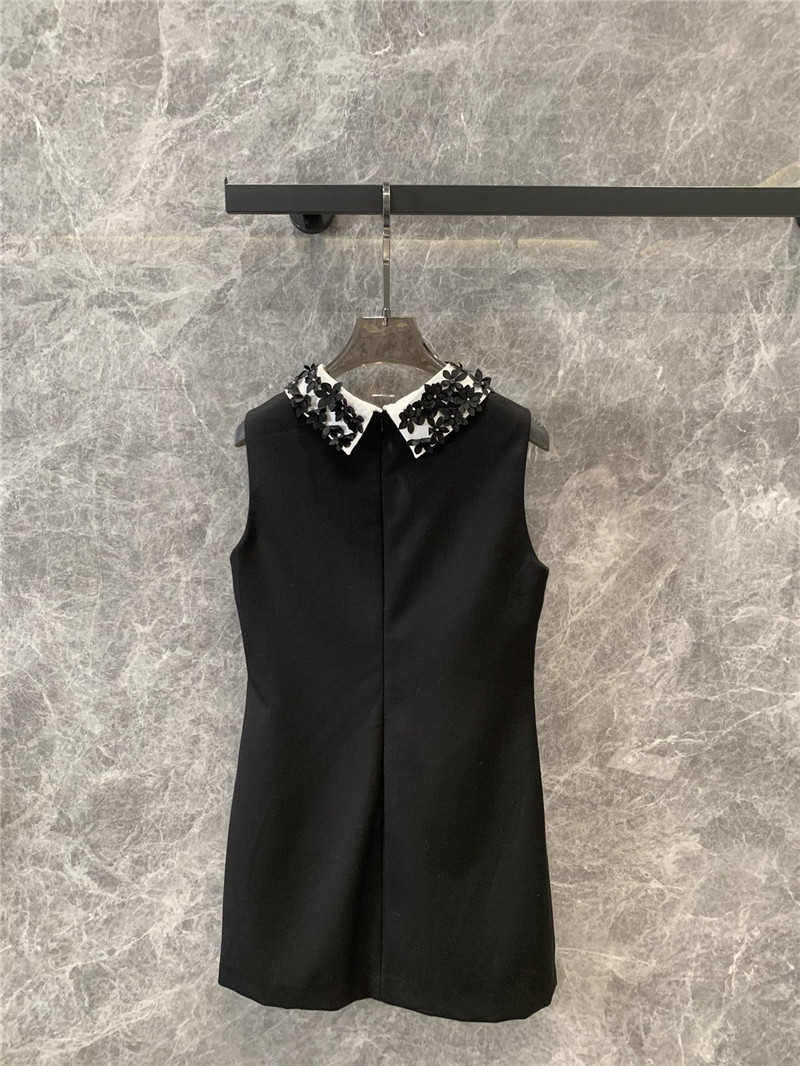 M1um1u petal beaded collar vest dress replica clothing sites