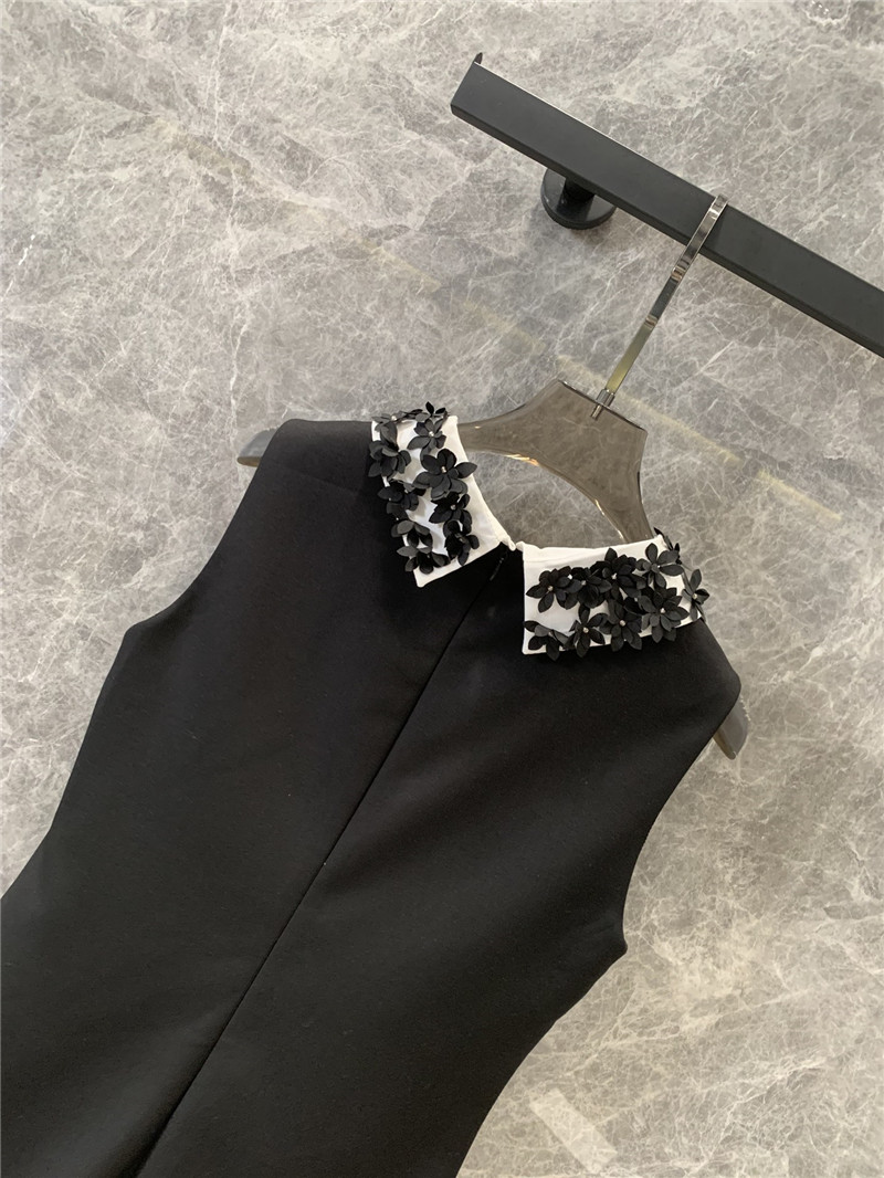 M1um1u petal beaded collar vest dress replica clothing sites