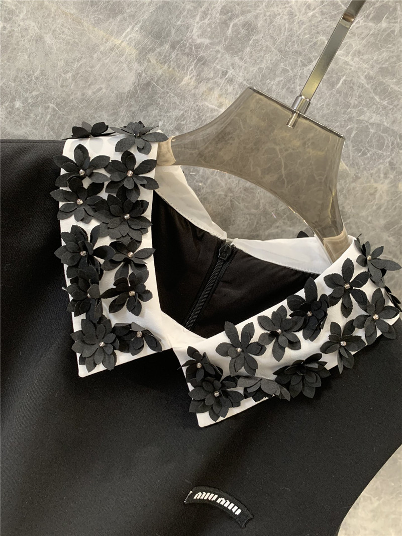 M1um1u petal beaded collar vest dress replica clothing sites