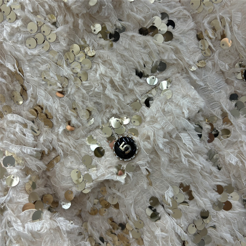 Ch**el fringed sequined coat replica clothing sites