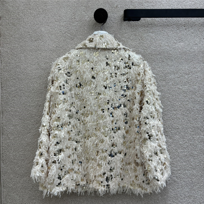 Ch**el fringed sequined coat replica clothing sites
