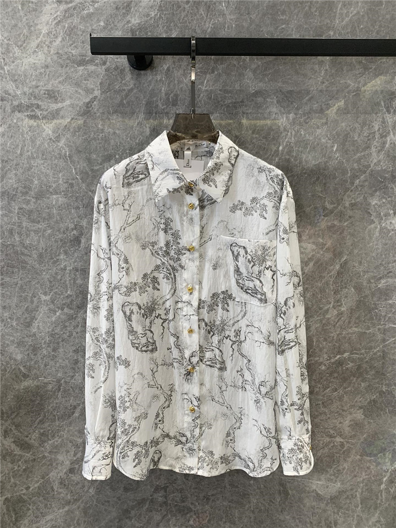 D10r jouy ink print long sleeve shirt replica d&g clothing