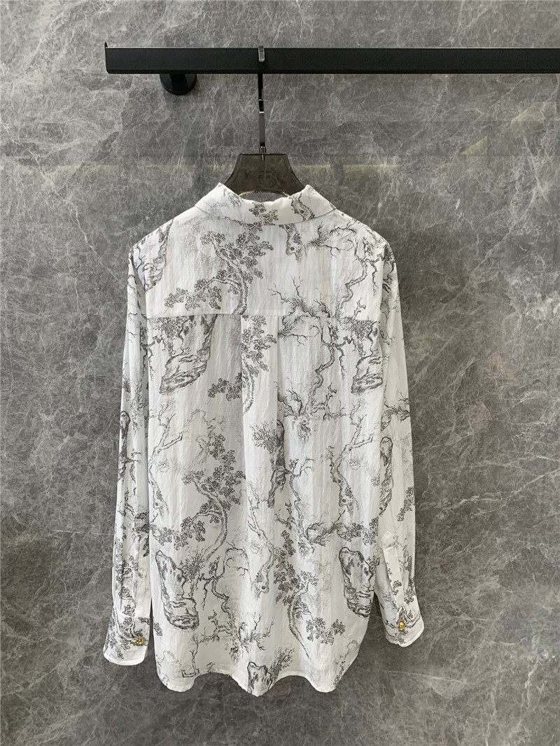 D10r jouy ink print long sleeve shirt replica d&g clothing