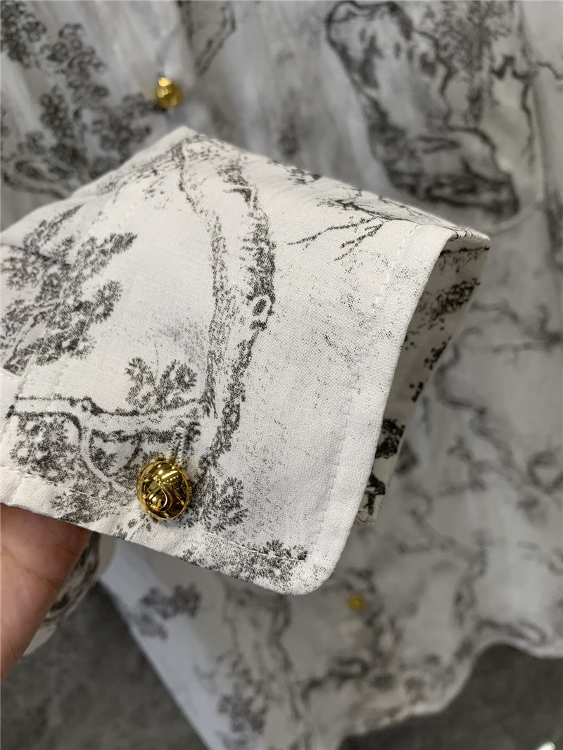 D10r jouy ink print long sleeve shirt replica d&g clothing