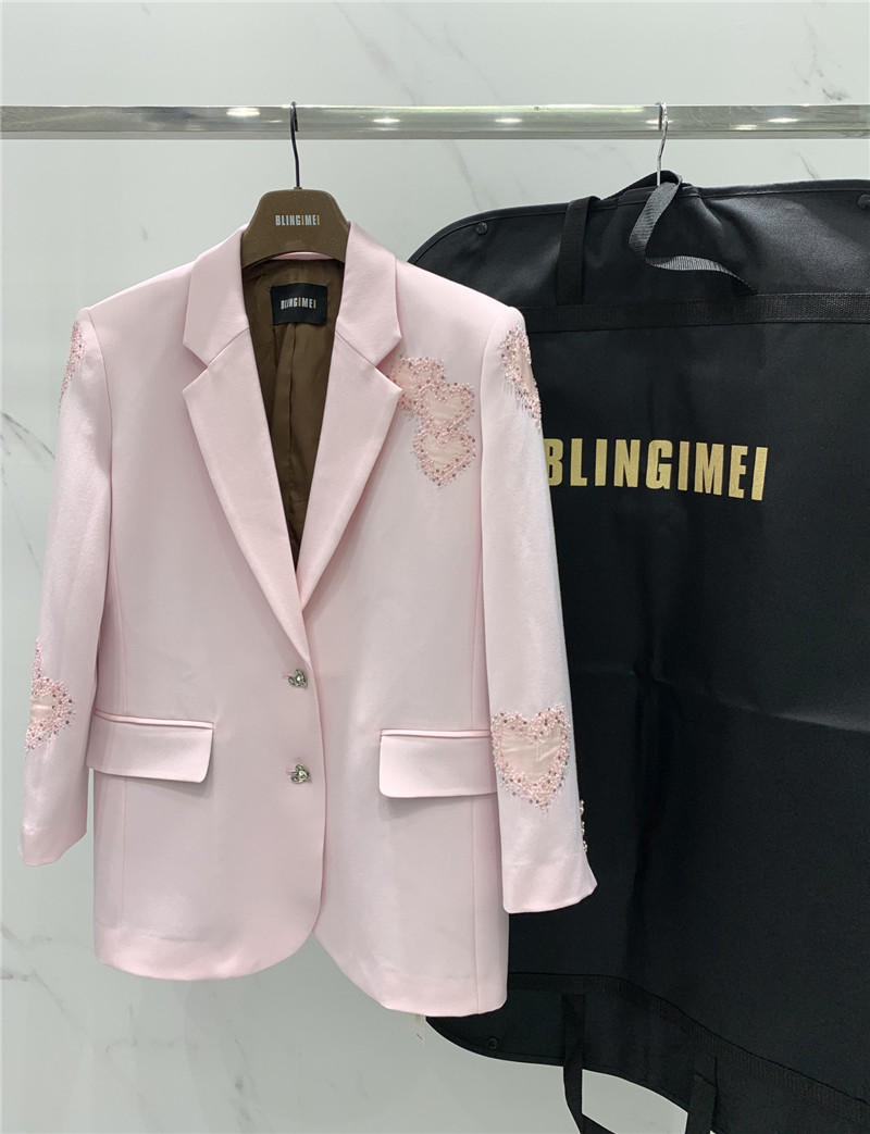 Y51 beaded loose-fitting suit replica designer clothes