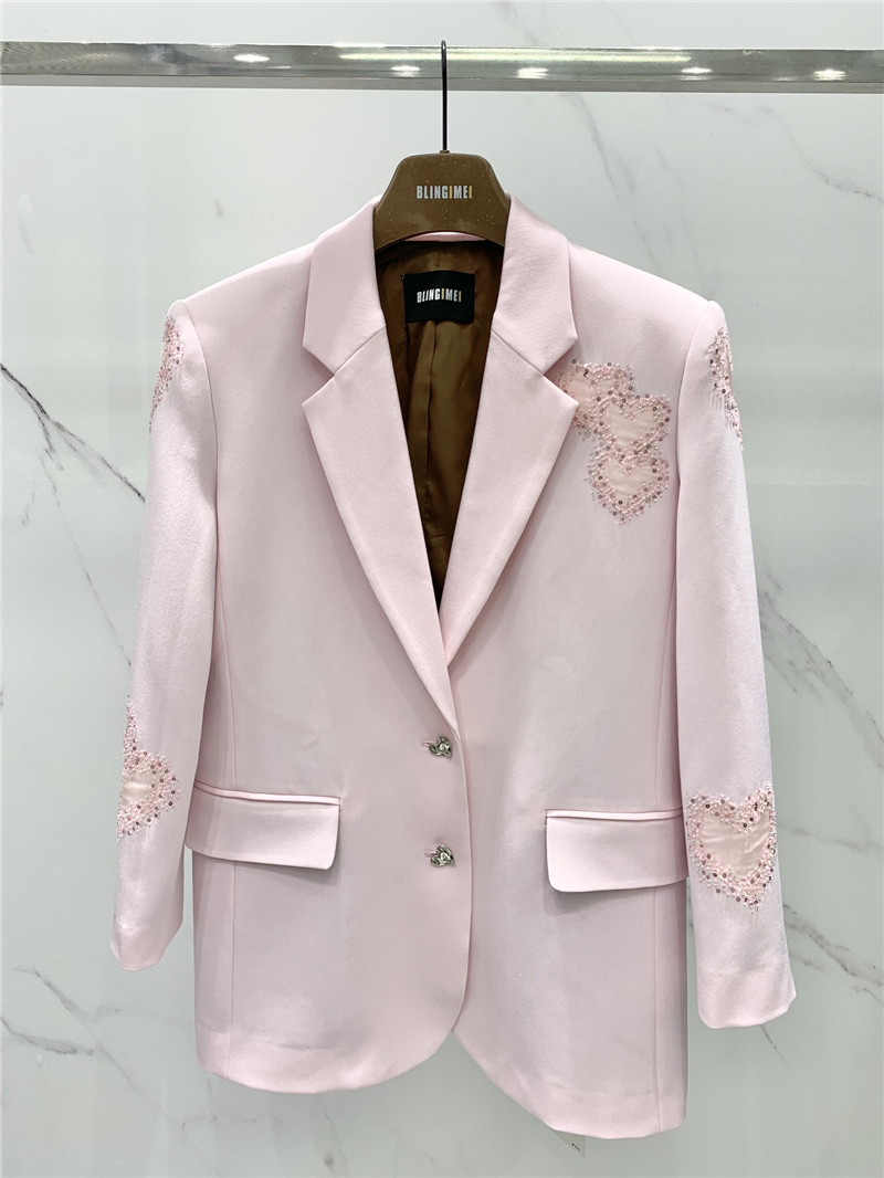 Y51 beaded loose-fitting suit replica designer clothes