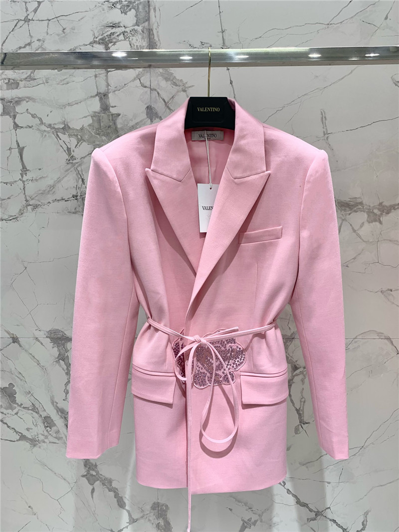 Va1e*ntin0 flower embroidery rhinestone suit replica d&g clothing