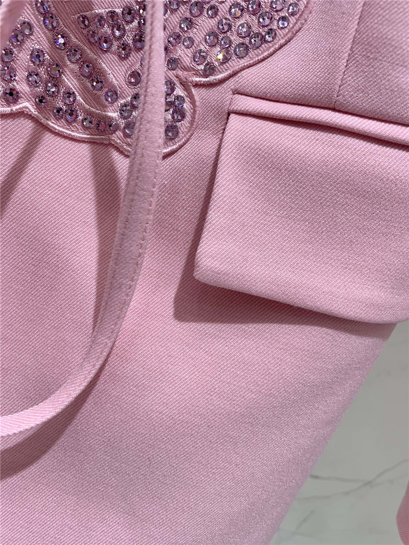 Va1e*ntin0 flower embroidery rhinestone suit replica d&g clothing