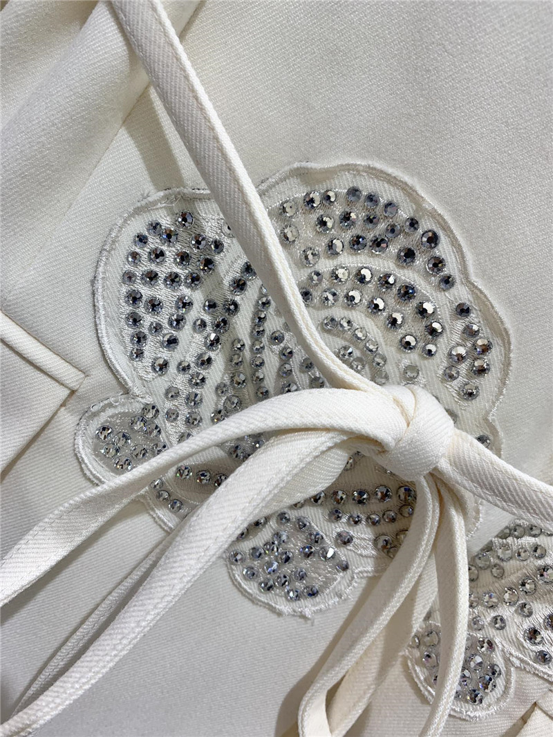 Va1e*ntin0 flower embroidery rhinestone suit replica d&g clothing