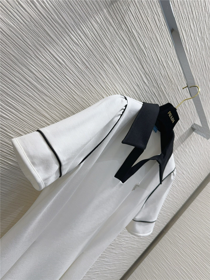 Pra*a open collar polo dress replica designer clothes